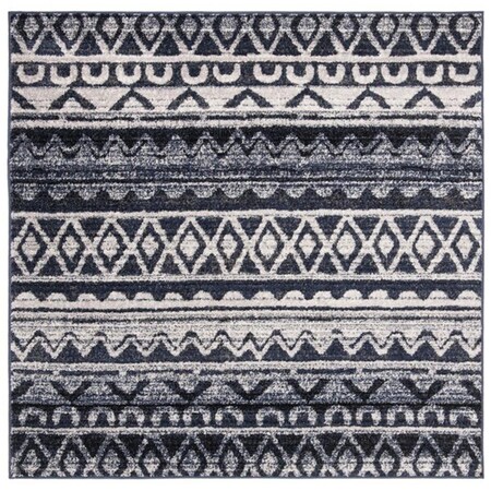 Safavieh Adirondack Bohemian Rectangle Machine-Made Rugs, Ivory & Navy - 4 x 6 ft. ADR119M-4